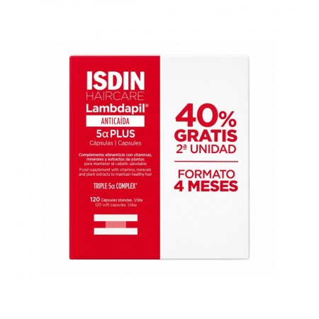 ISDIN HAIRCARE PACK LAMBDAPIL ANTICAIDA 5ALFA PLUS 120 CAPSULAS