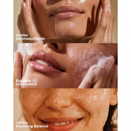 SEGLE NECESER TRIPLE LIMPIEZA PIEL MIXTA: ACEITE 75 ML + ESPUMA 50 ML + TONICO PURIFYNG BALANCE 75ML