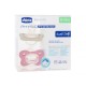 CHICCO PHYSIOFORMA CHUPETE DE SILICONA DUAL SOFT 6 - 16 MESES 2 UNIDADES COLOR ROSA