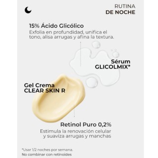 SEGLE COFRE DESPIGMENTANTE CLEAR AZELAIC GEL CREMA DIA 30ML + CLEAR SKIN R GEL CREMA 30ML LATA ROJA