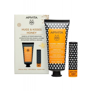 APIVITA PACK HIDRATANTE AMARILLO HIDRATANTE INTENSIVO CREMA DE MANOS MIEL + LABIAL MIEL
