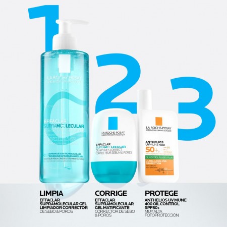 LA ROCHE POSAY EFFACLAR SUPRA MOLECULAR CORRECTOR SEBO Y POROS GEL MATIFICANTE FRESCO 40 ML