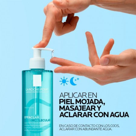 LA ROCHE POSAY EFFACLAR GEL SUPRAMOLECULAR LIMPIADOR SEBO Y POROS 400 ML