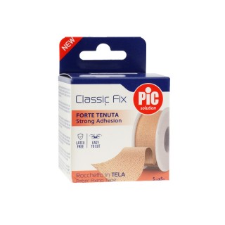 PIC CLASSIC FIX ESPARADRAPO DE TELA TEJIDO MARRON 5 CM X 5 M