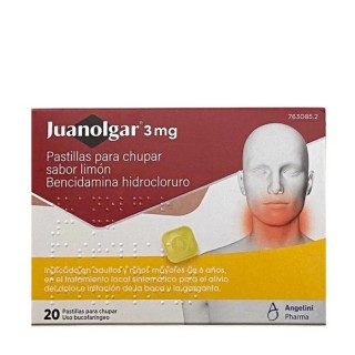 JUANOLGAR 3 MG 20 PASTILLAS PARA CHUPAR SABOR LIMON