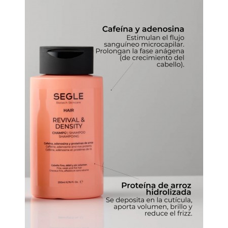 SEGLE REVIVAL & DENSITY CHAMPU CABELLO FINO Y DEBIL 200 ML