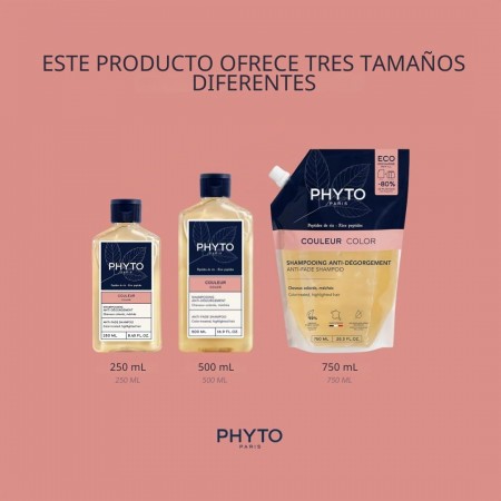 PHYTO COLOR CHAMPU PROTECTOR DE COLOR ECO RECARGA 750 ML