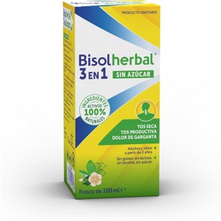 BISOLHERBAL 3EN1 TOS Y GARGANTA JARABE 100 ML
