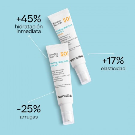 SENSILIS PHOTOCORRECTION HA 50+ FLUIDO HIDRATANTE MUY ALTA PROTECCION CON COLOR 50 ML