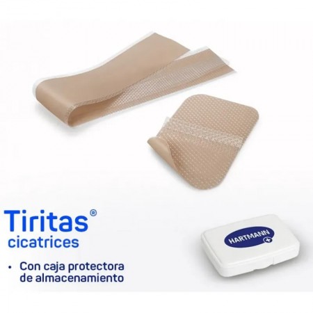 TIRITAS CICATRICES SILICONA APOSITO ADHESIVO 5 UNIDADES 30 CM X 4 CM