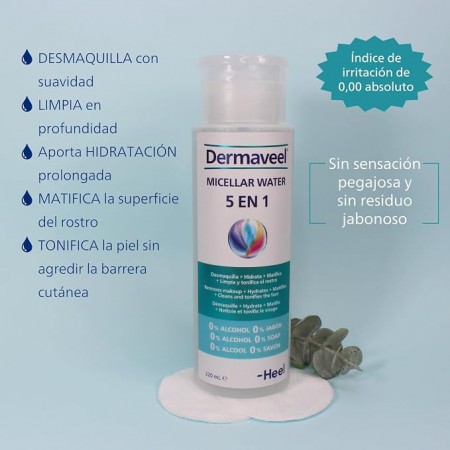 DERMAVEEL 5 EN 1 MICELLAR WATER 220ML