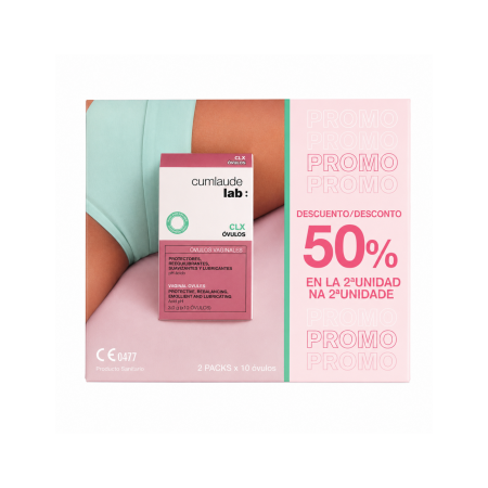 CUMLAUDE LAB: DUPLO CLX OVULOS VAGINALES 2ª UNIDAD 50% 2 X 10 OVULOS