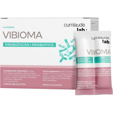 CUMLAUDE LAB: VIBIOMA 14 SOBRES 3 G SABOR MELOCOTON