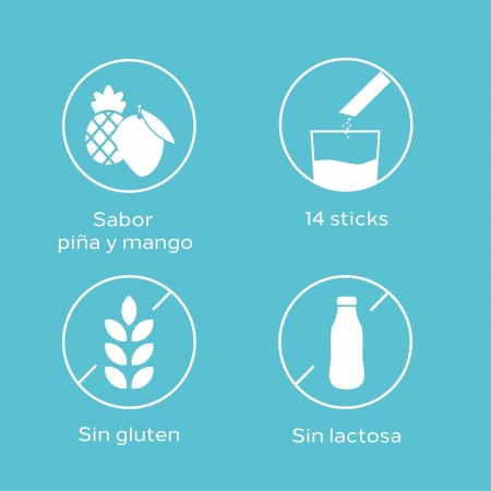 CUMLAUDE LAB: DRENAQUA PLUS+ 14 STICKS 2,88 G SABOR PIÑA Y MANGO