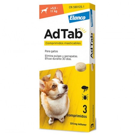 ADTAB 225 MG COMP MAST PERROS 5,5-11