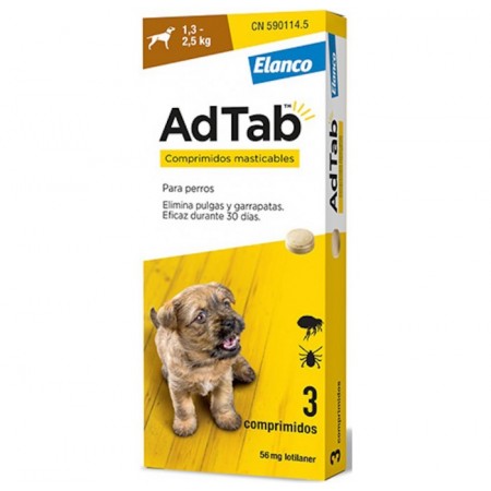 ADTAB 56 MG 1 COMP MAST PARA PERROS 1,3–2,5 KG