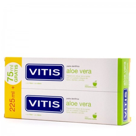 VITIS ALOE VERA PASTA DENTIFRICA MANZANA 2 X 150 ML