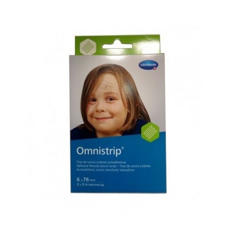 OMNISTRIP SUTURA CUTANEA ESTERIL 6 MM X 76 MM 2 U