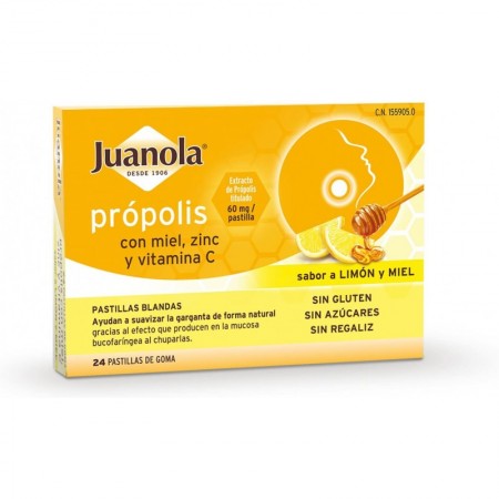 PASTILLAS BLANDAS JUANOLA PROPOLIS VIT C ZINC 48