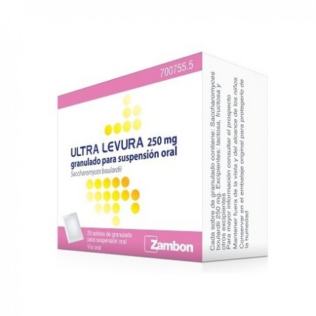 ULTRA-LEVURA 250 mg 20 SOBRES POLVO PARA SUSPENSION ORAL