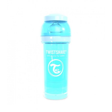 BIBERON TWISTSHAKE 260 ML AZUL PASTEL