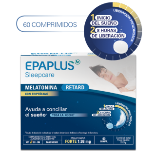 EPAPLUS SLEEPCARE MELATONINA RETARD CON TRIPTOFANO 1.98 MG 60 COMPRIMIDOS
