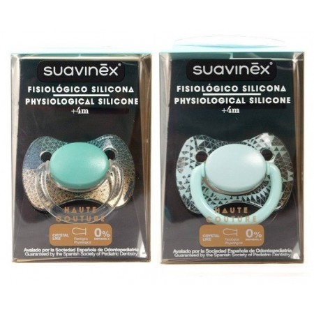 CHUPETE TETINA SILICONA SUAVINEX PREMIUM FISIOLO +4 M