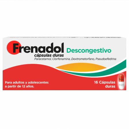 FRENADOL DESCONGESTIVO 16 CAPSULAS