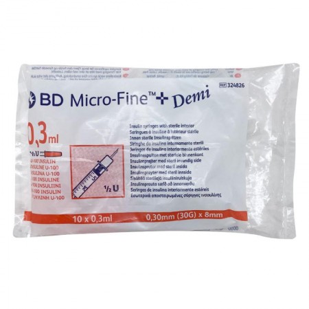 JERINGA DE INSULINA 0.3 ML U BD MICROFINE+ (0.3ML)