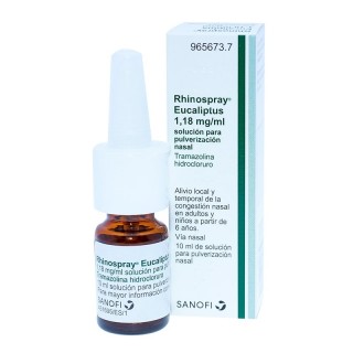 RHINOSPRAY EUCALIPTUS 1,18 mg/ml SOLUCION PARA PULVERIZACION NASAL 1 FRASCO 10 ml